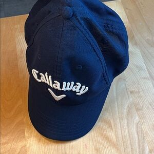 Callaway Navy Blue Baseball-Style Golf Cap with White Logo